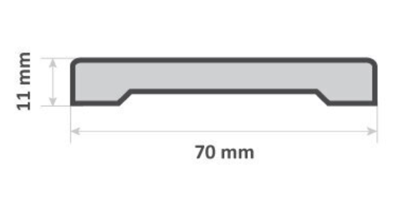 Dorlist Furu sett 11x70x1100/2200mm - Bilde 2