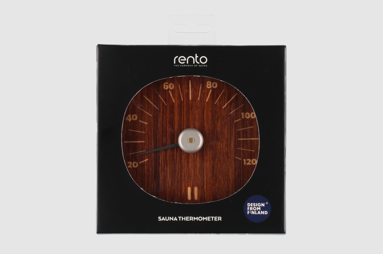 Rento Badstutermometer – Mørk Bambus - Bilde 2