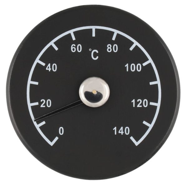 4living badstutermometer i tre svart 14 cm