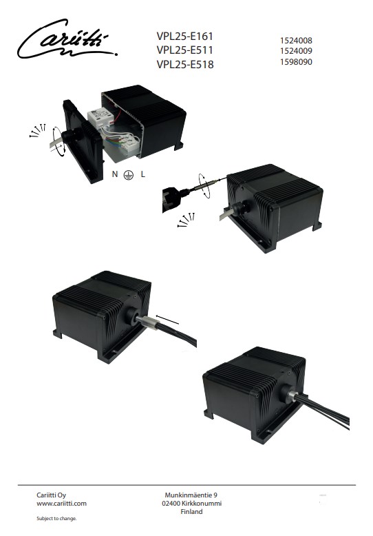 Cariitti VPL10-E161 fiberoptisk belysningssett for badstulys – 2,1 W - Bilde 5