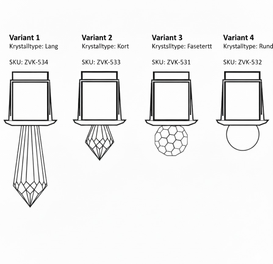Harvia Luminous Fiber krystaller for dampbad og infrarød badstue - Bilde 2