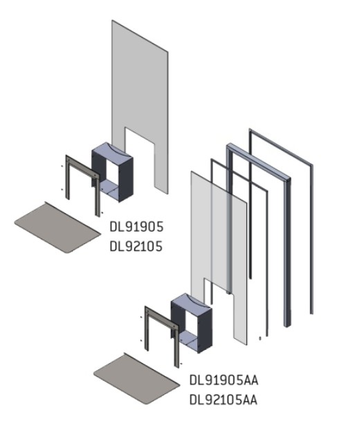Glassvegg Harvia Duo 9x21 med hvit aluminiumsramme - Bilde 5